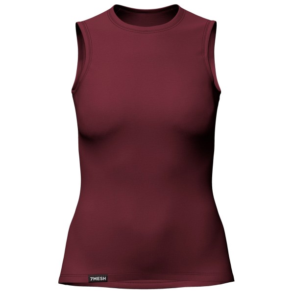 7mesh - Women's Ashlu Merino Base Layer Sleeveless - Merinounterwäsche Gr L;M;S;XL;XS;XXL rot von 7mesh
