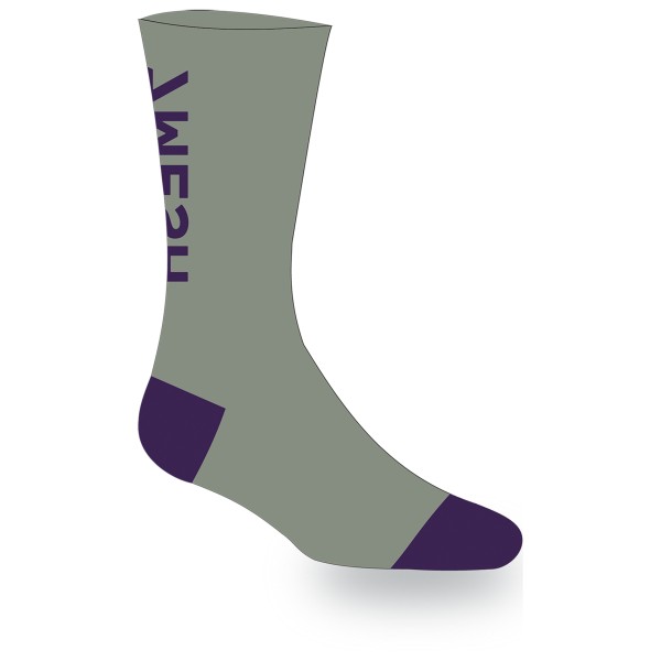 7mesh - Word Sock - Velosocken Gr 39-42 oliv von 7mesh