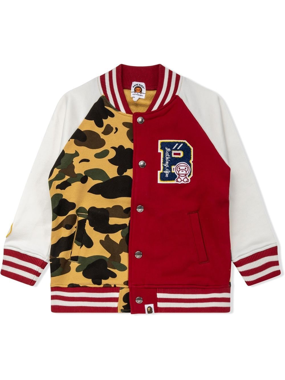 A BATHING APE® 1St Camo Milo varsity jacket - Brown von A BATHING APE®