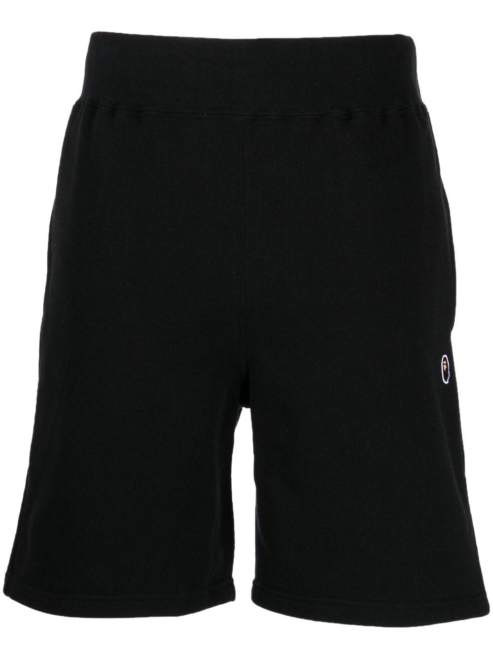 A BATHING APE® Ape Head One Point cotton shorts - Black von A BATHING APE®