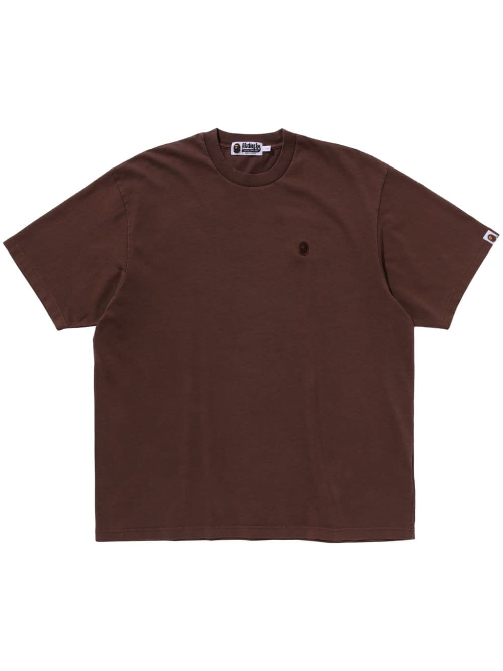 A BATHING APE® Ape Head-appliqué T-shirt - Brown von A BATHING APE®