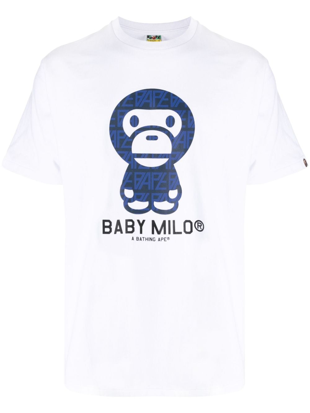 A BATHING APE® Baby Milo-print cotton T-shirt - White von A BATHING APE®