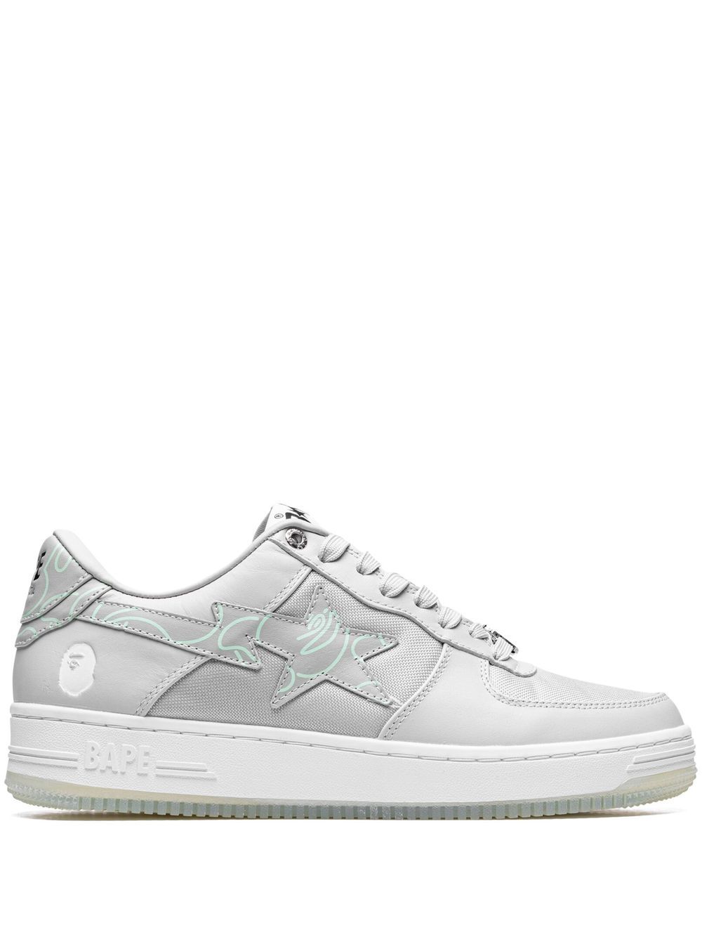 A BATHING APE® Bape Sta "Text Code Camo - Grey" sneakers von A BATHING APE®