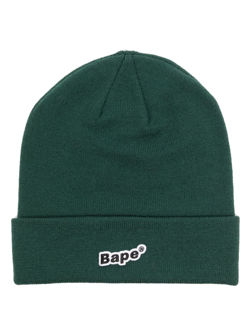 A BATHING APE® Bape-patch knitted beanie - Green von A BATHING APE®