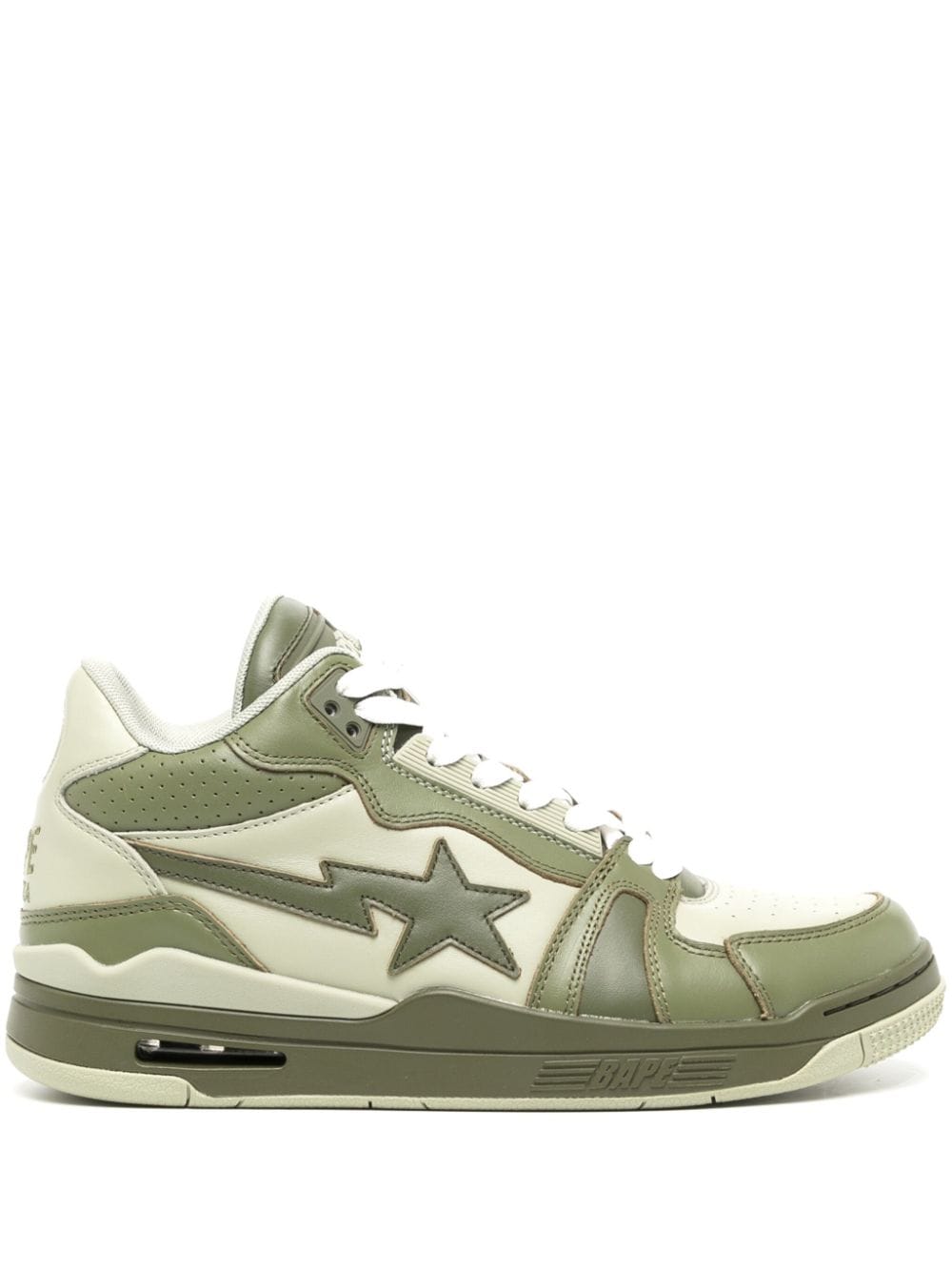 A BATHING APE® Clutch STA leather sneakers - Green von A BATHING APE®