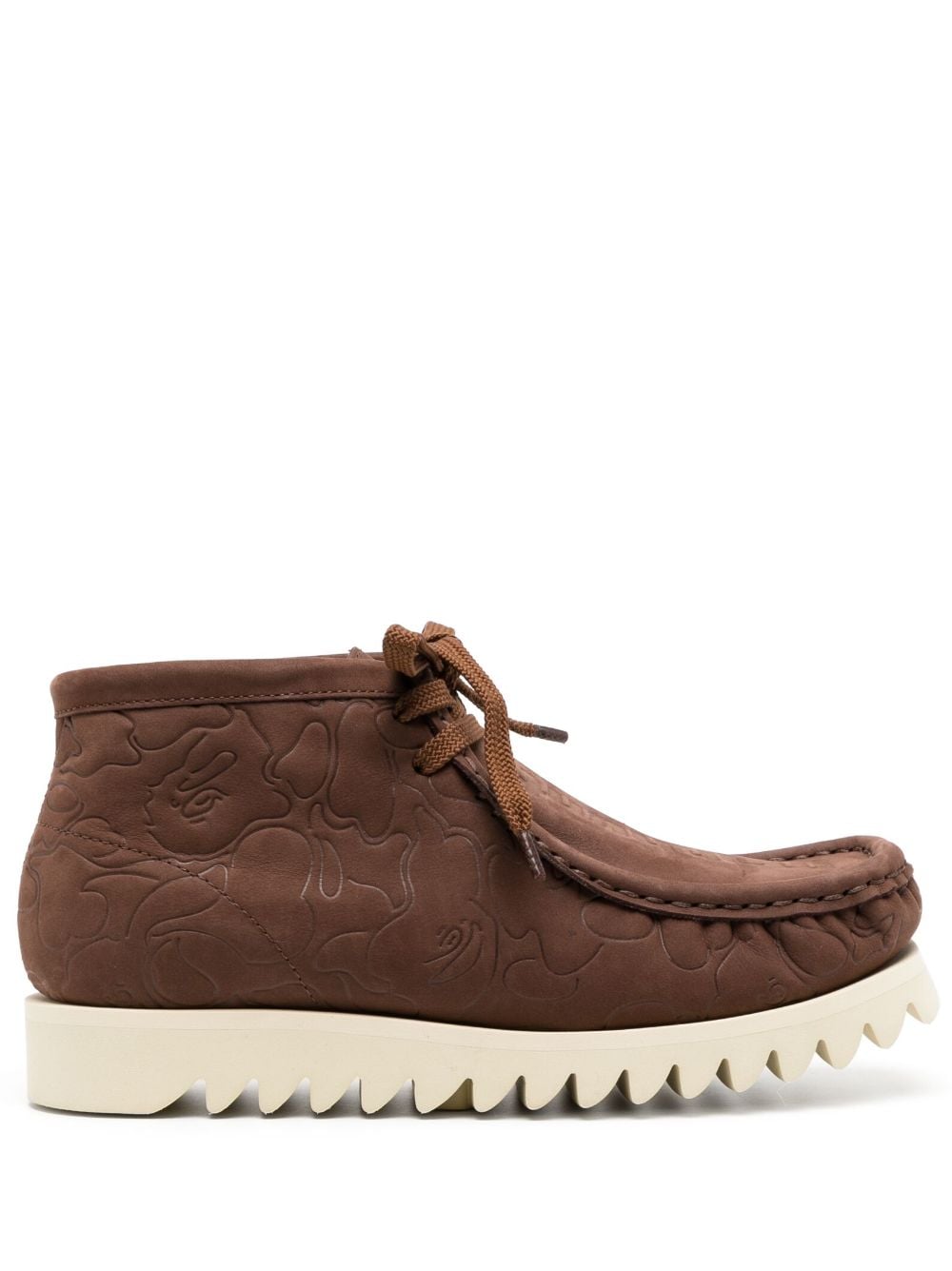 A BATHING APE® Manhunt M2 leather boots - Brown von A BATHING APE®