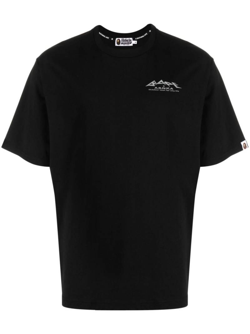 A BATHING APE® Reflector cotton T-shirt - Black von A BATHING APE®