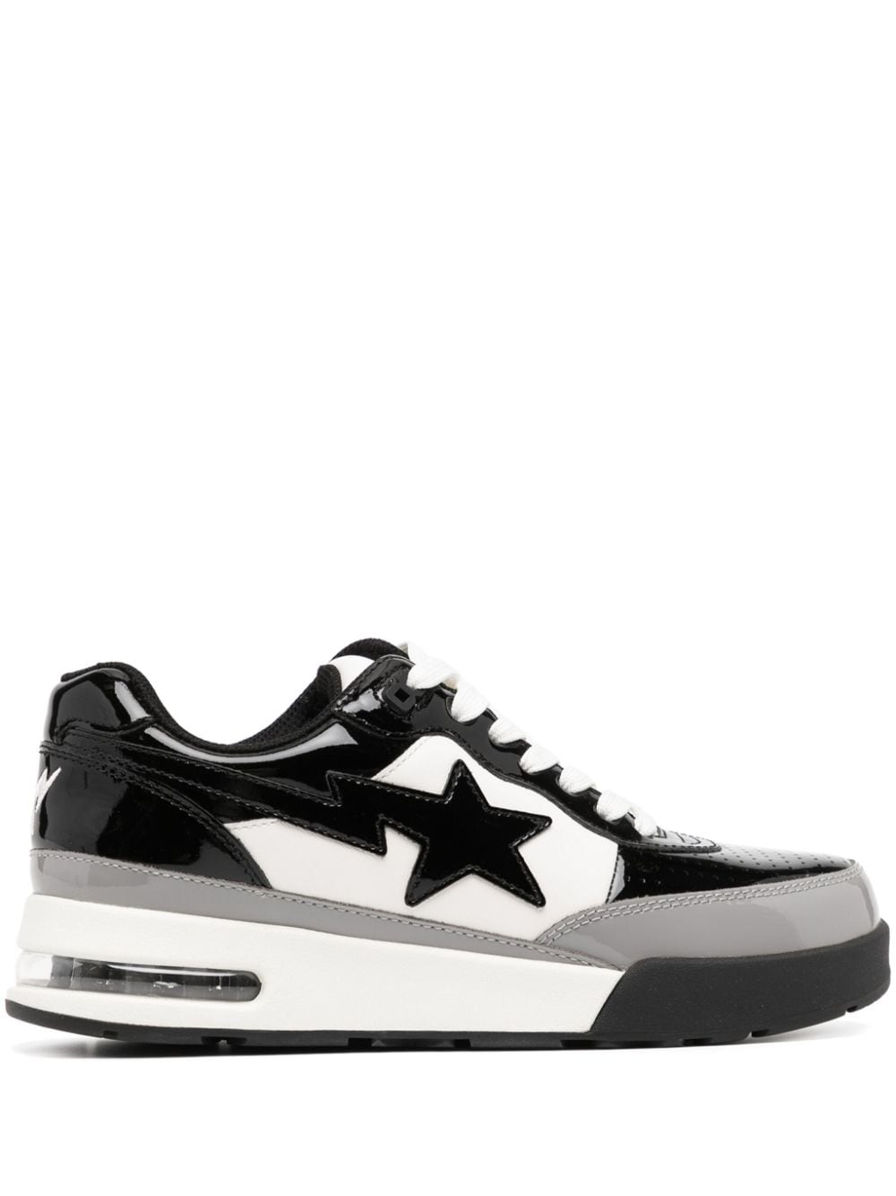 A BATHING APE® Road STA #2 leather sneakers - Black von A BATHING APE®