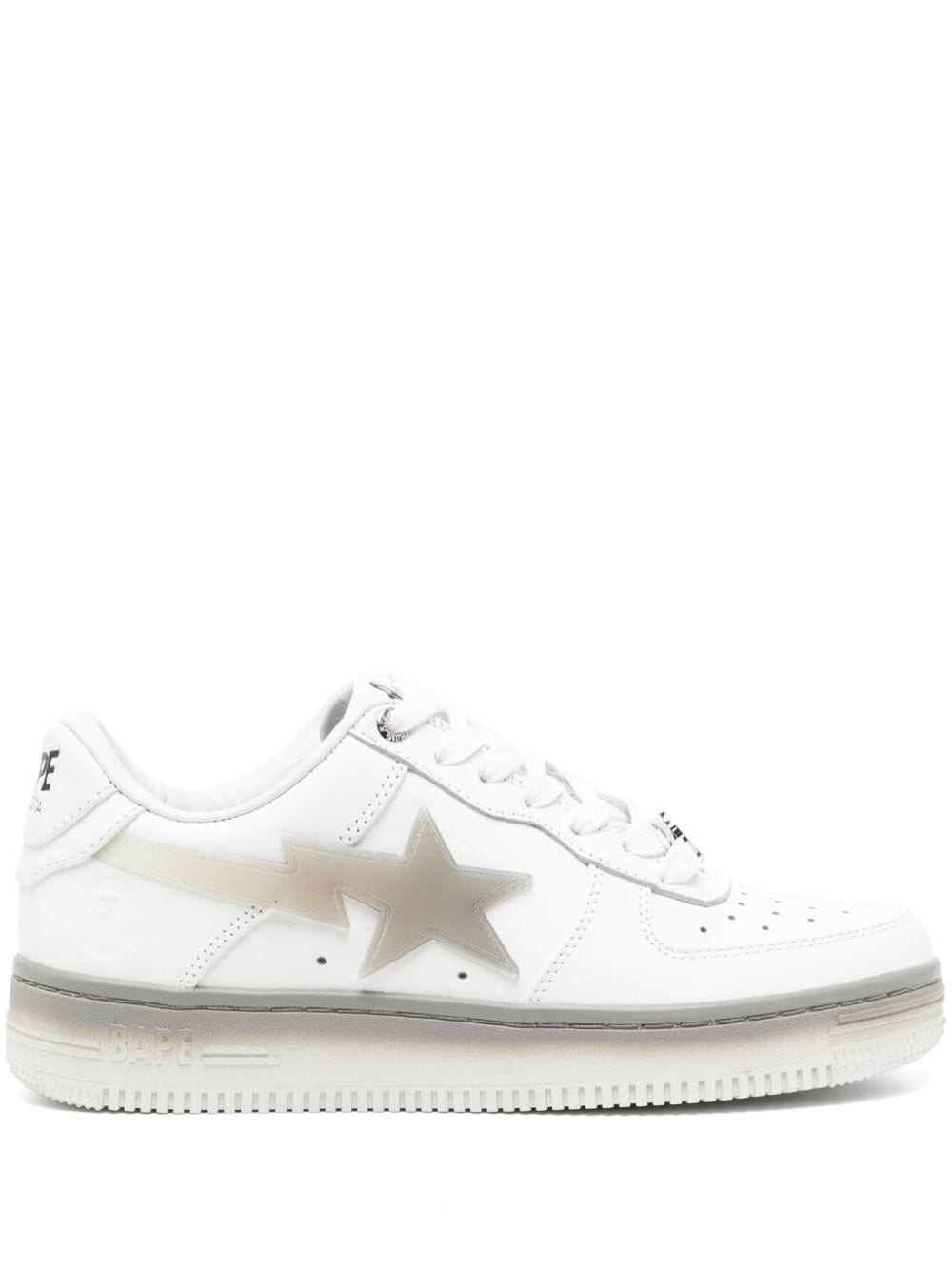 A BATHING APE® STA #5 lace-up leather sneakers - White von A BATHING APE®