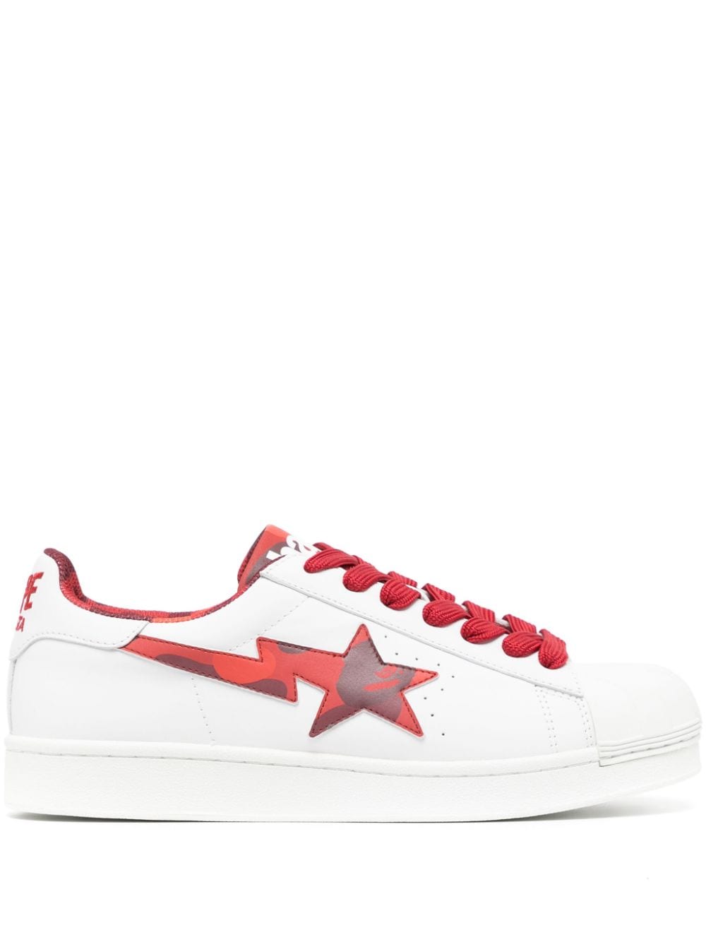 A BATHING APE® Skull STA logo-print sneakers - Red von A BATHING APE®