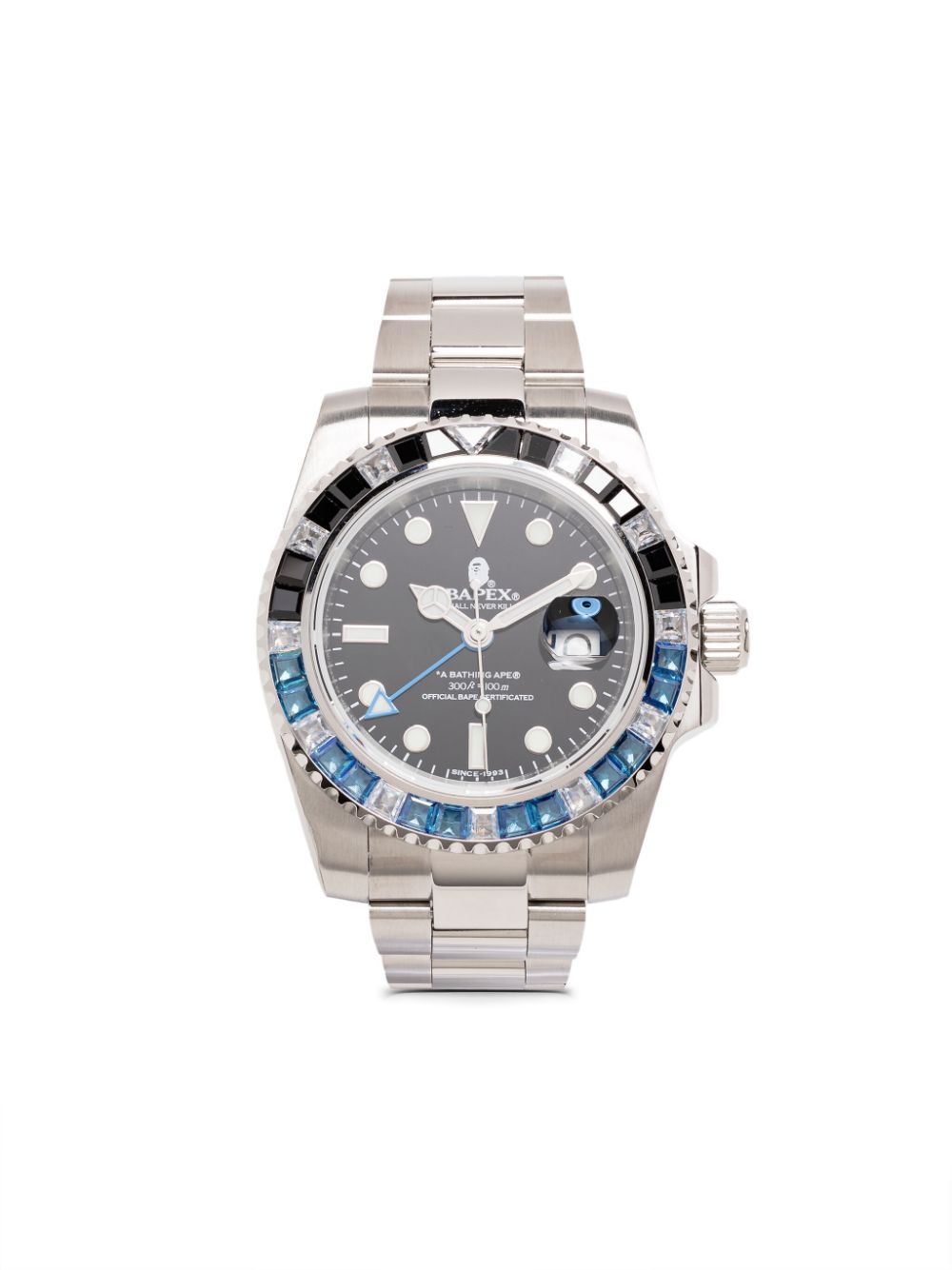 A BATHING APE® Type 2 BAPEX Crystal Stone 55mm - Silver von A BATHING APE®