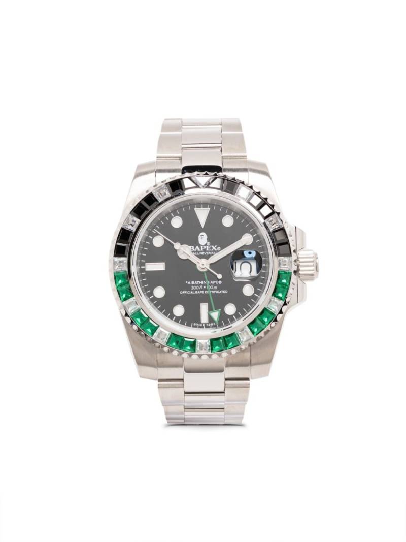 A BATHING APE® Type 2 BAPEX Crystal Stone 55mm - Silver von A BATHING APE®