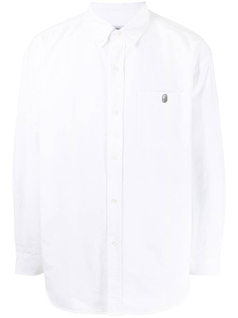 A BATHING APE® embroidered-logo shirt - White von A BATHING APE®