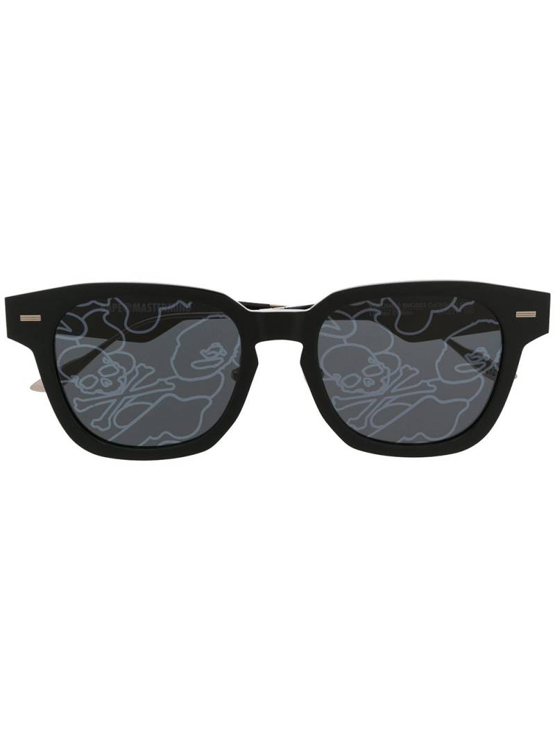 A BATHING APE® lens-decal square sunglasses - Black von A BATHING APE®