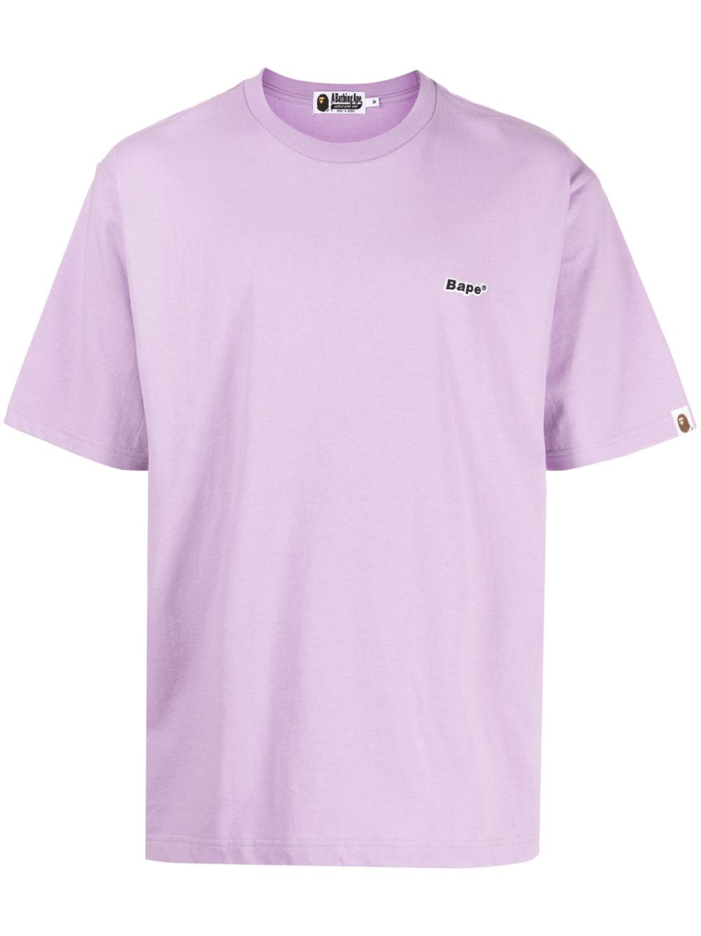 A BATHING APE® logo-appliqué cotton T-shirt - Purple von A BATHING APE®