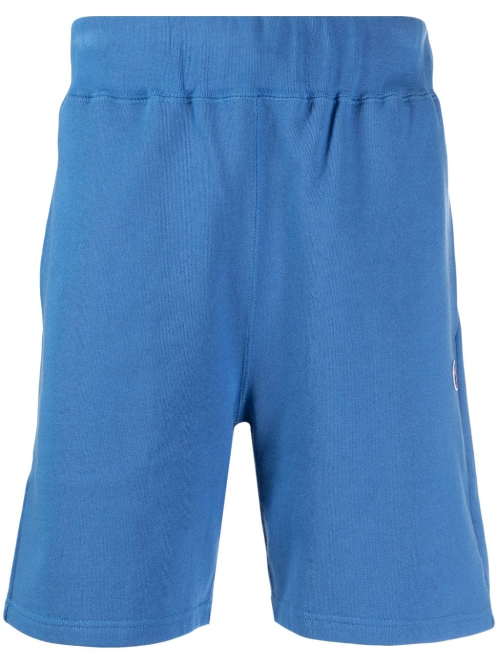 A BATHING APE® logo-embroidered cotton shorts - Blue von A BATHING APE®