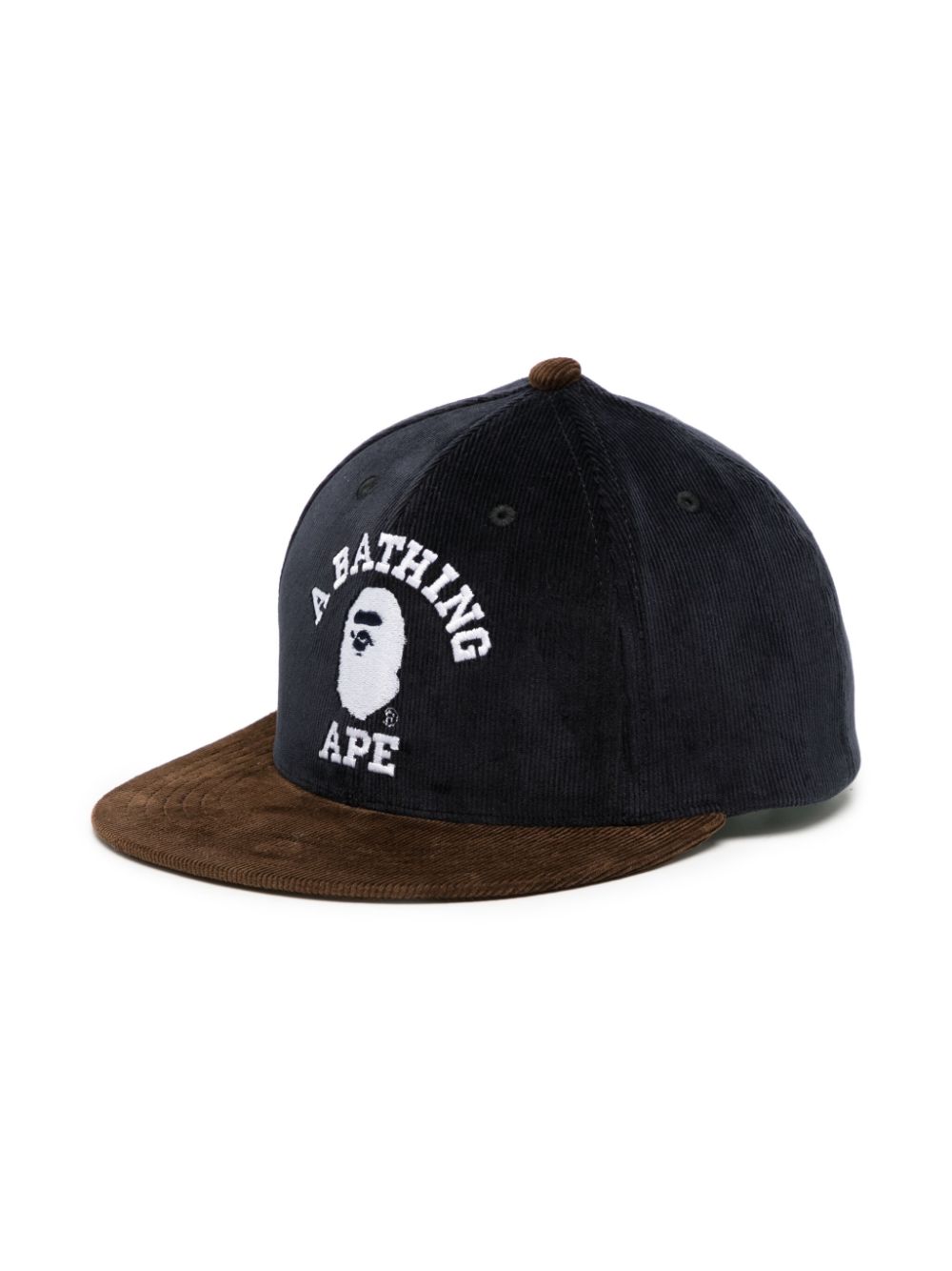 A BATHING APE® logo-embroidered flat-peak cap - Blue von A BATHING APE®