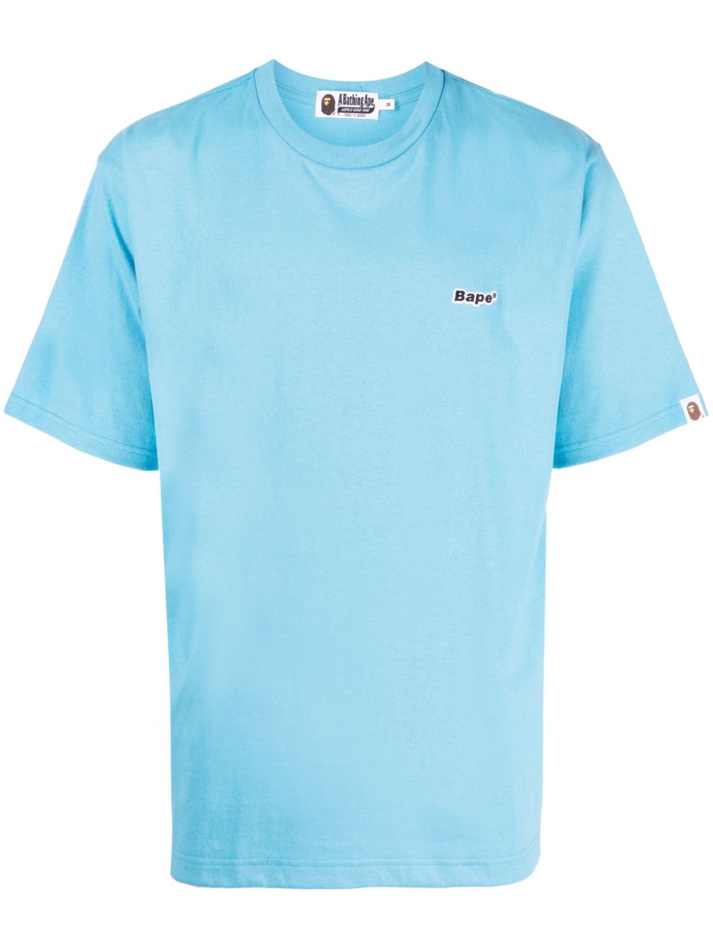 A BATHING APE® logo-patch cotton T-shirt - Blue von A BATHING APE®