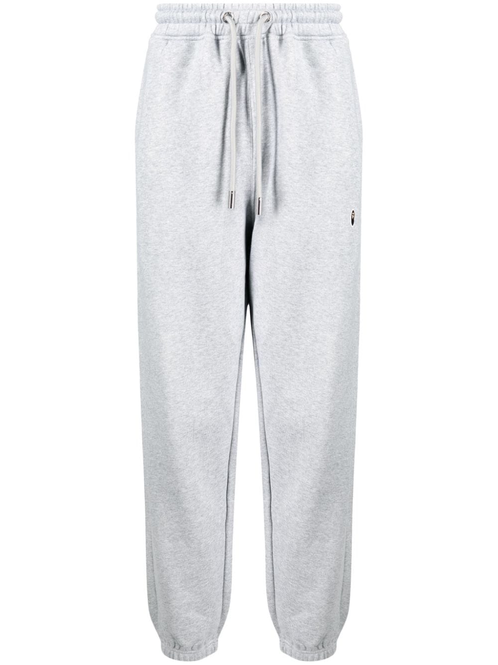 A BATHING APE® logo-patch cotton blend track pants - Grey von A BATHING APE®