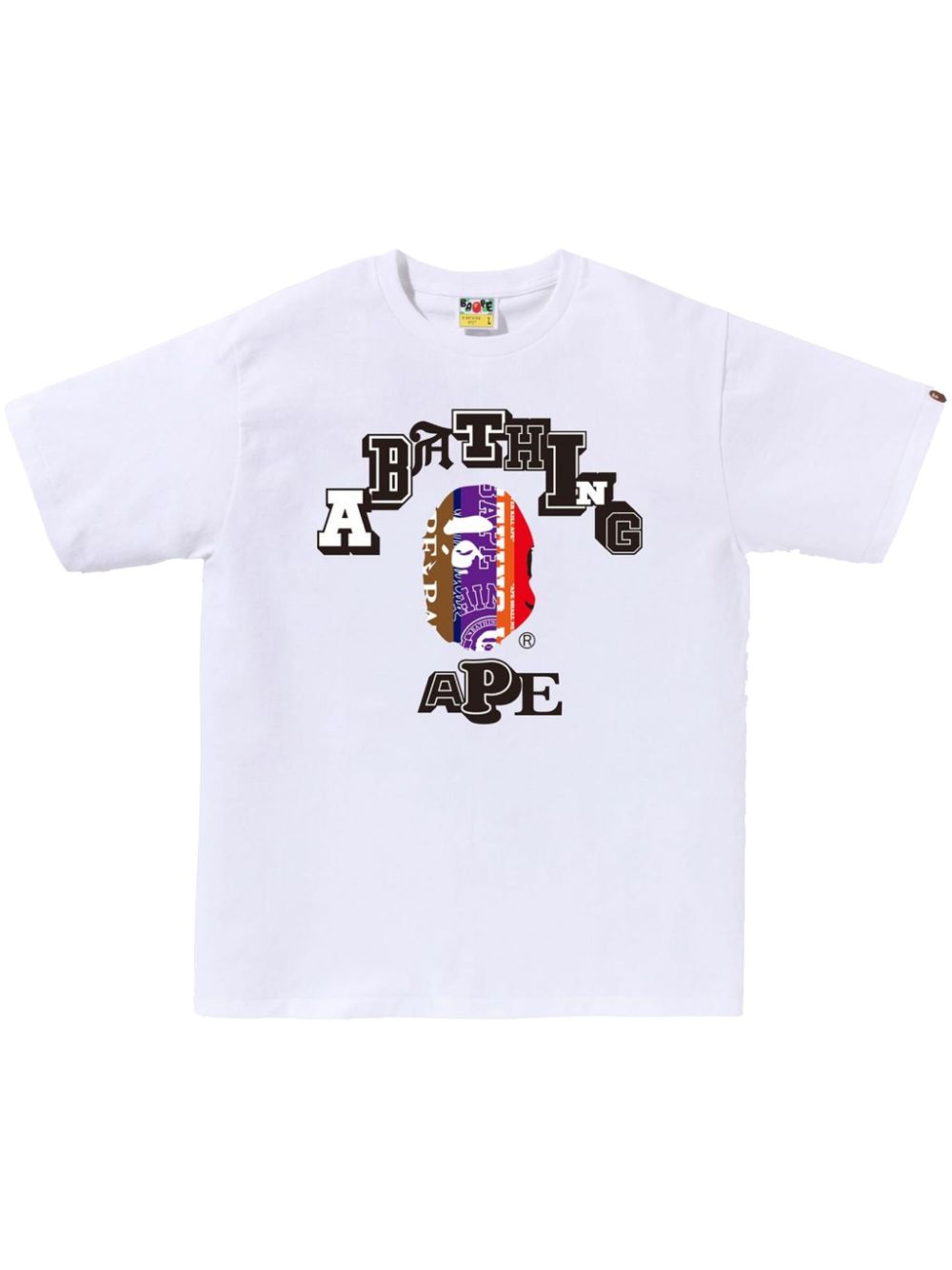 A BATHING APE® logo-print cotton T-shirt - White von A BATHING APE®