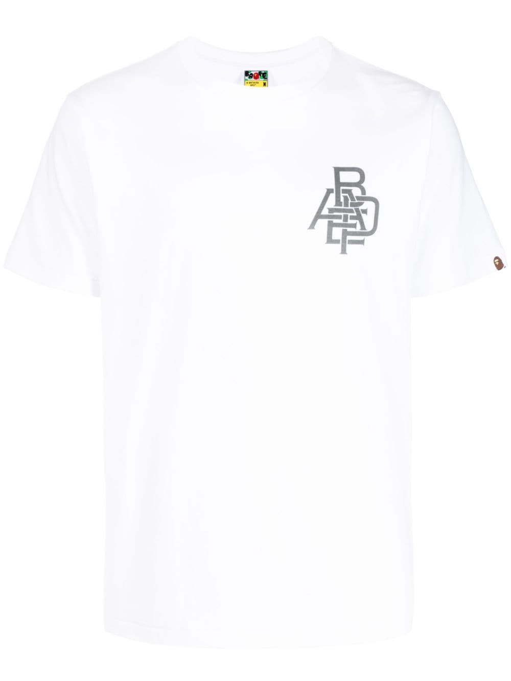 A BATHING APE® logo-print cotton T-shirt - White von A BATHING APE®