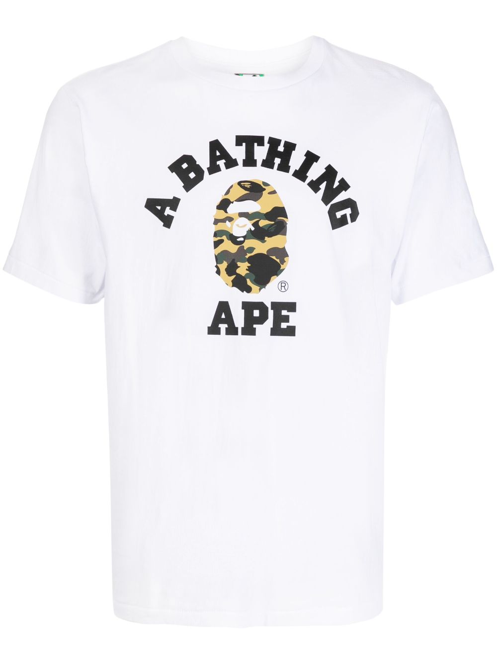 A BATHING APE® logo-print cotton T-shirt - White von A BATHING APE®