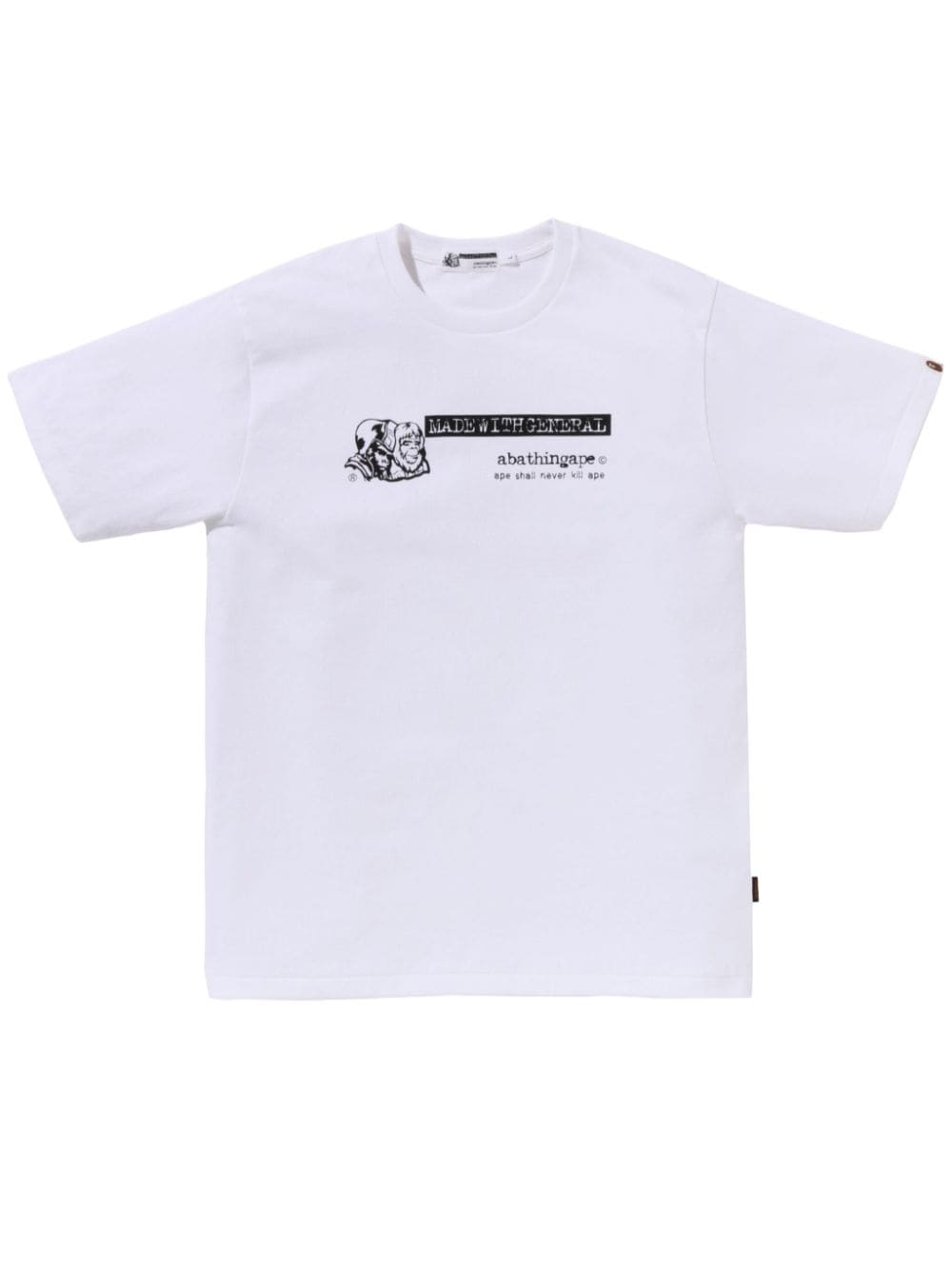 A BATHING APE® logo-print cotton t-shirt - White von A BATHING APE®