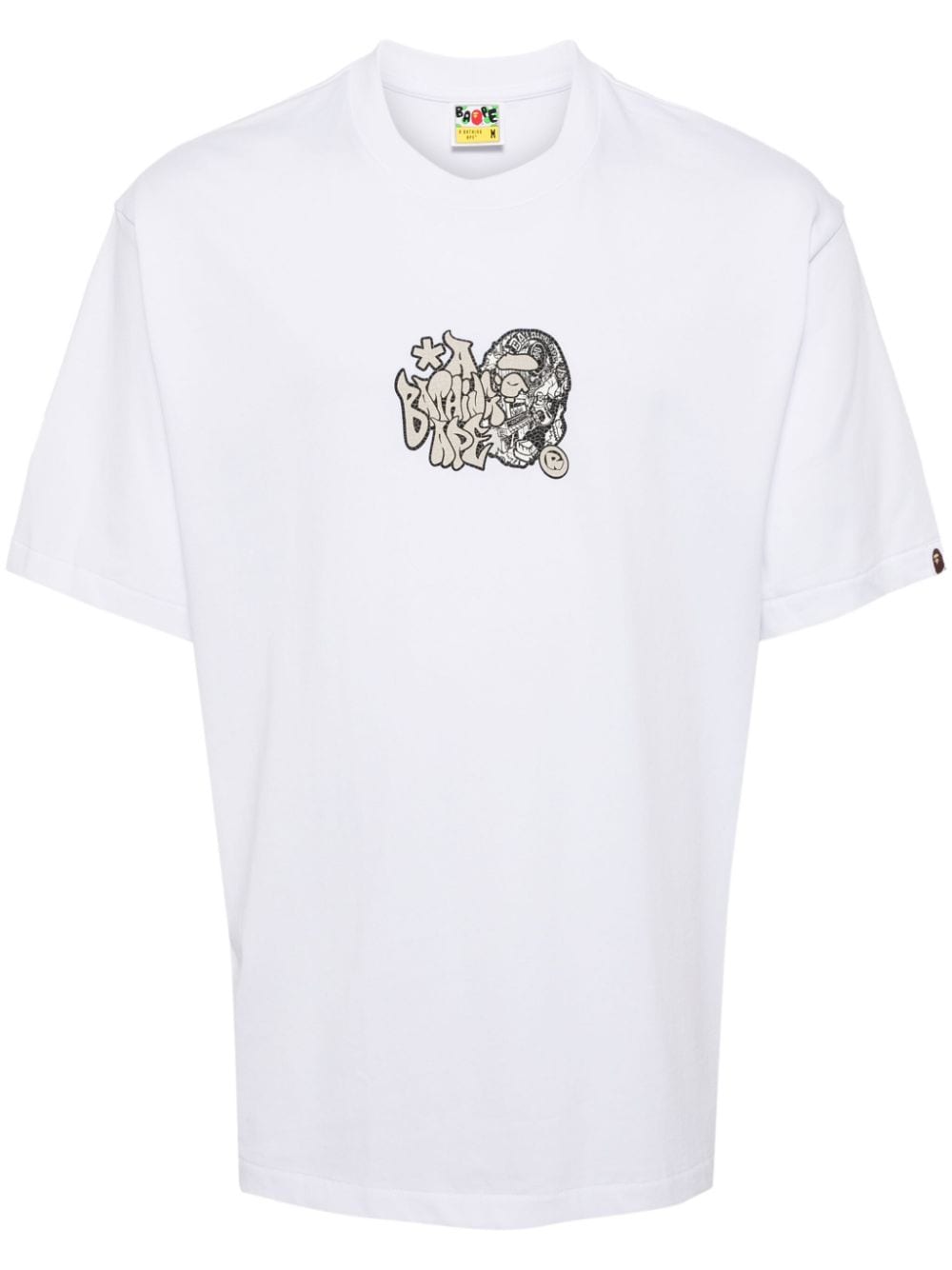 A BATHING APE® logo-print cotton t-shirt - White von A BATHING APE®