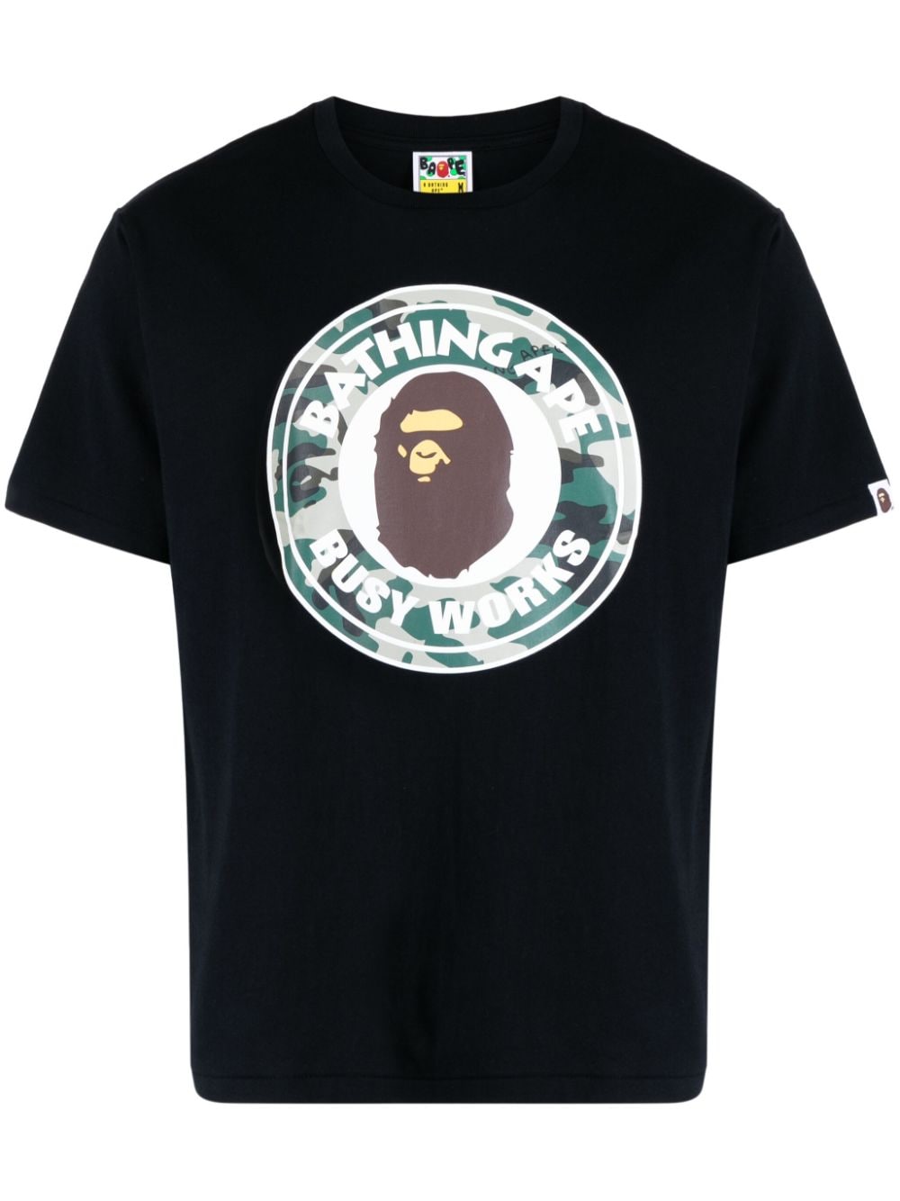 A BATHING APE® logo-print short-sleeve T-shirt - Black von A BATHING APE®