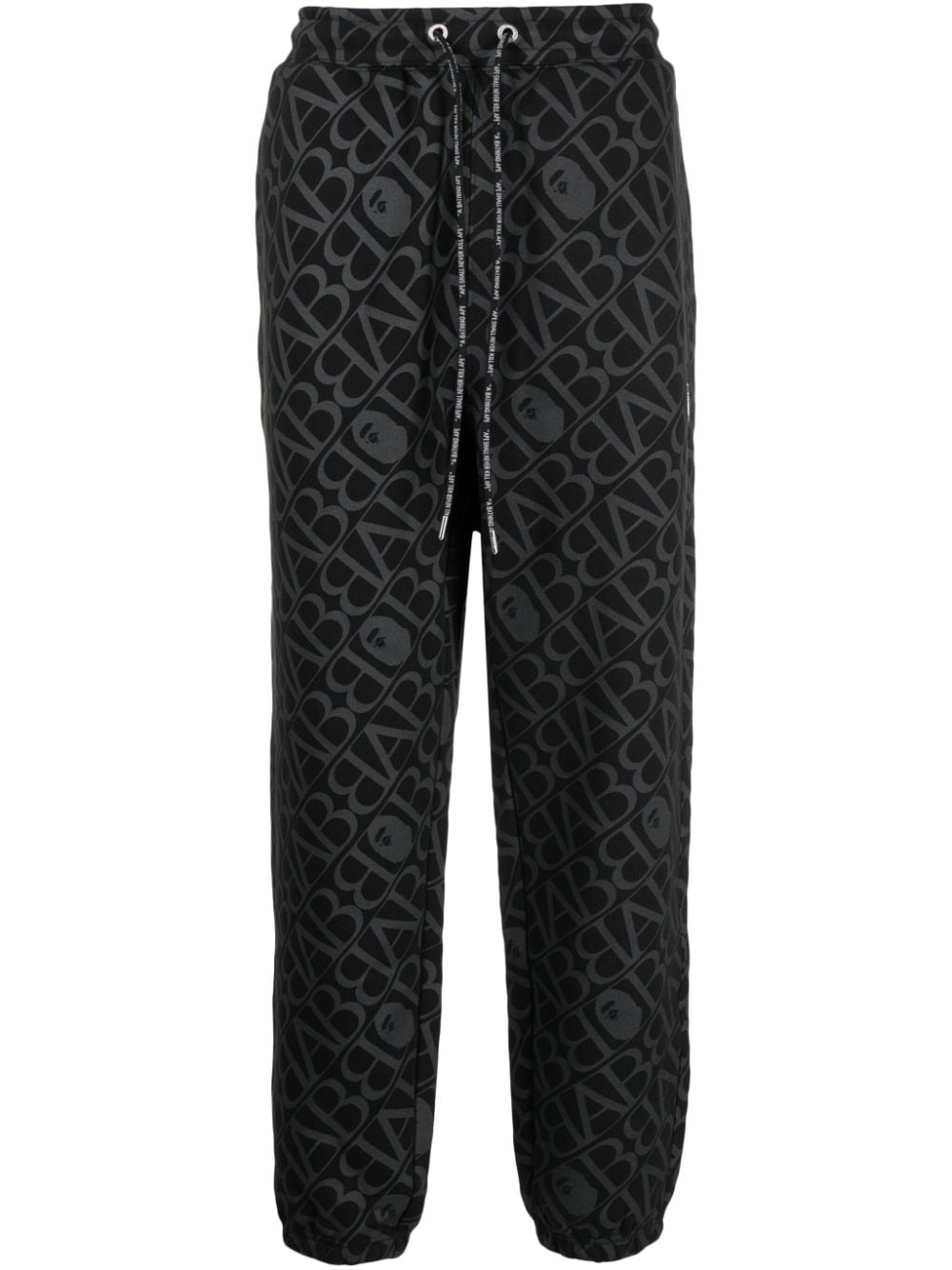 A BATHING APE® monogram-print track pants - Black von A BATHING APE®