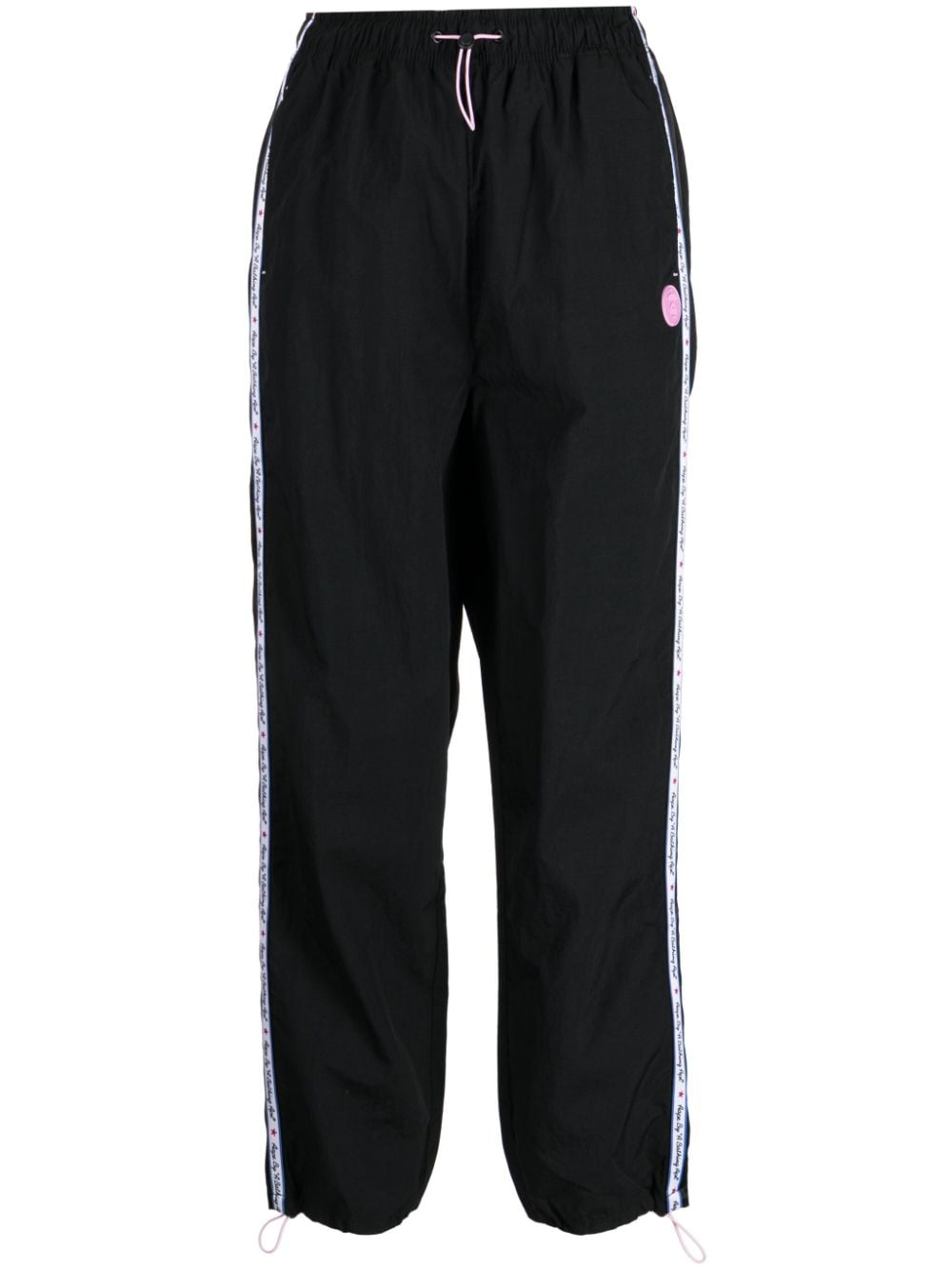 AAPE BY *A BATHING APE® stripe-detail drawstring track pants - Black von AAPE BY *A BATHING APE®