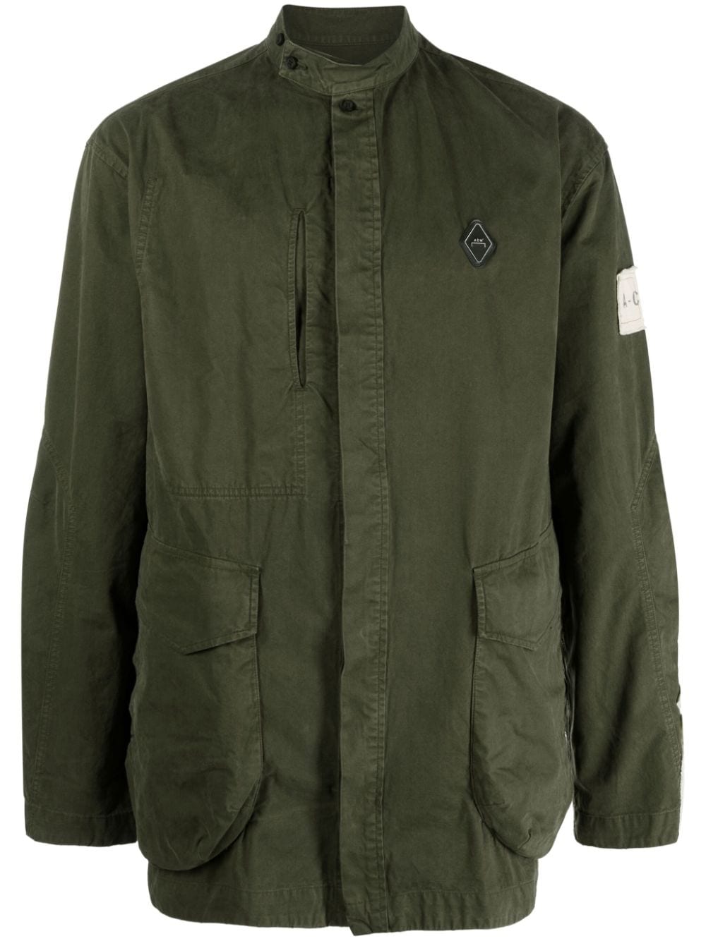 A-COLD-WALL* Ando logo-plaque cargo shirt - Green von A-COLD-WALL*