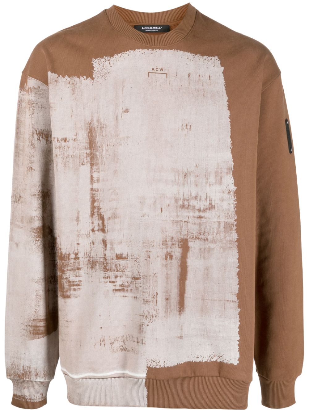 A-COLD-WALL* Brushstroke cotton sweatshirt - Brown von A-COLD-WALL*