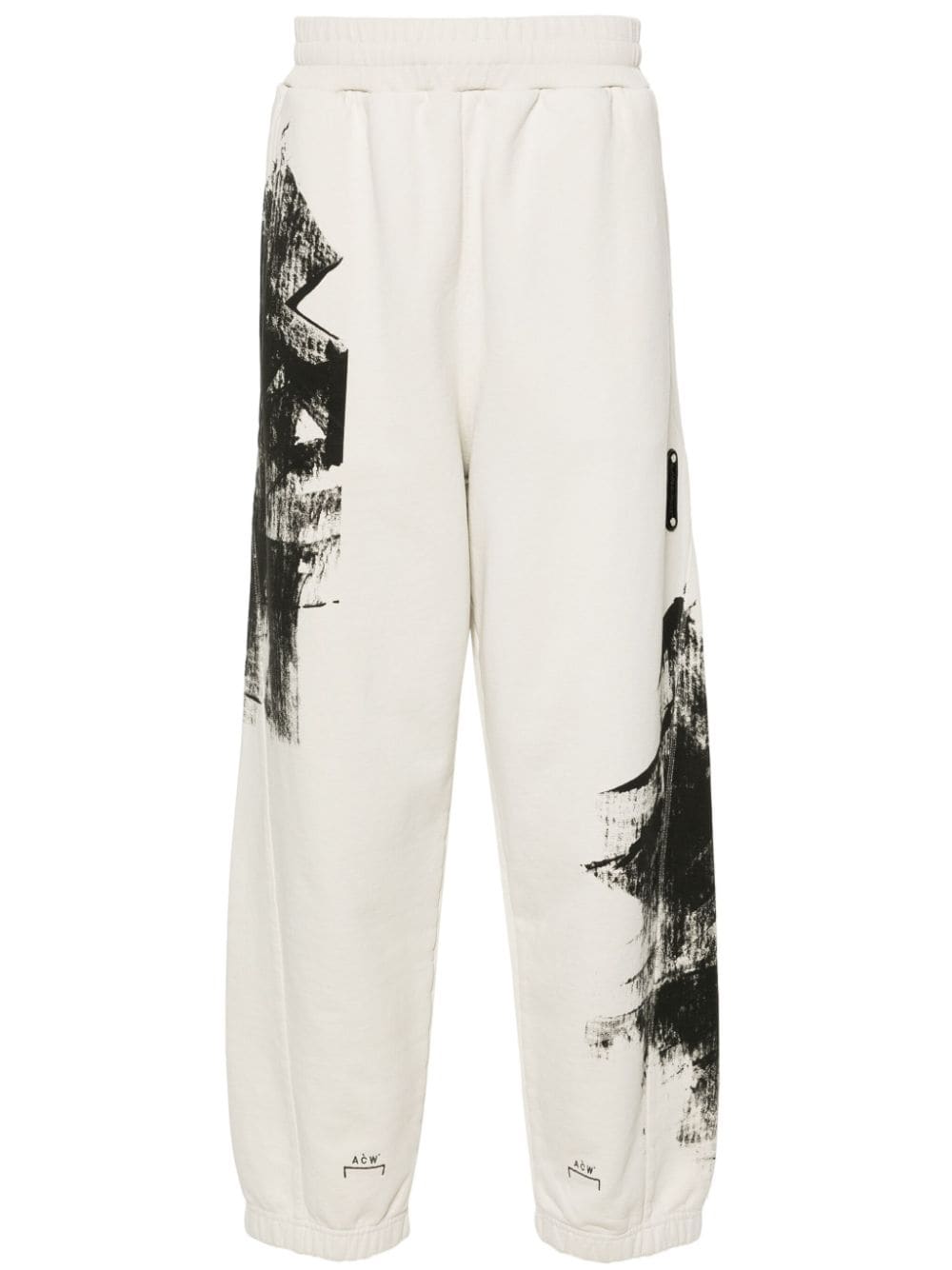 A-COLD-WALL* Brushstroke cotton track pants - Neutrals von A-COLD-WALL*