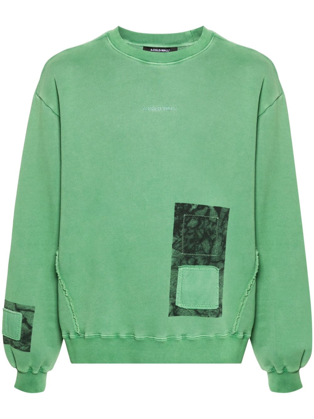 A-COLD-WALL* Cubist panelled sweatshirt - Green von A-COLD-WALL*