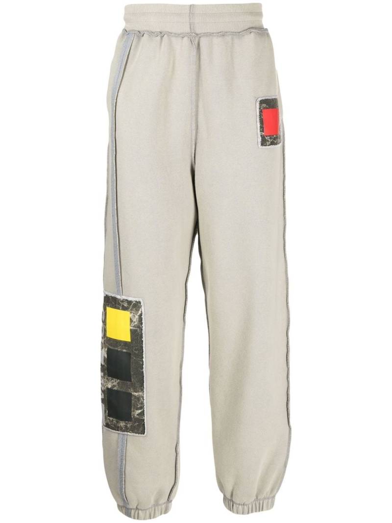 A-COLD-WALL* Cubist patch embroidered track pants - Grey von A-COLD-WALL*