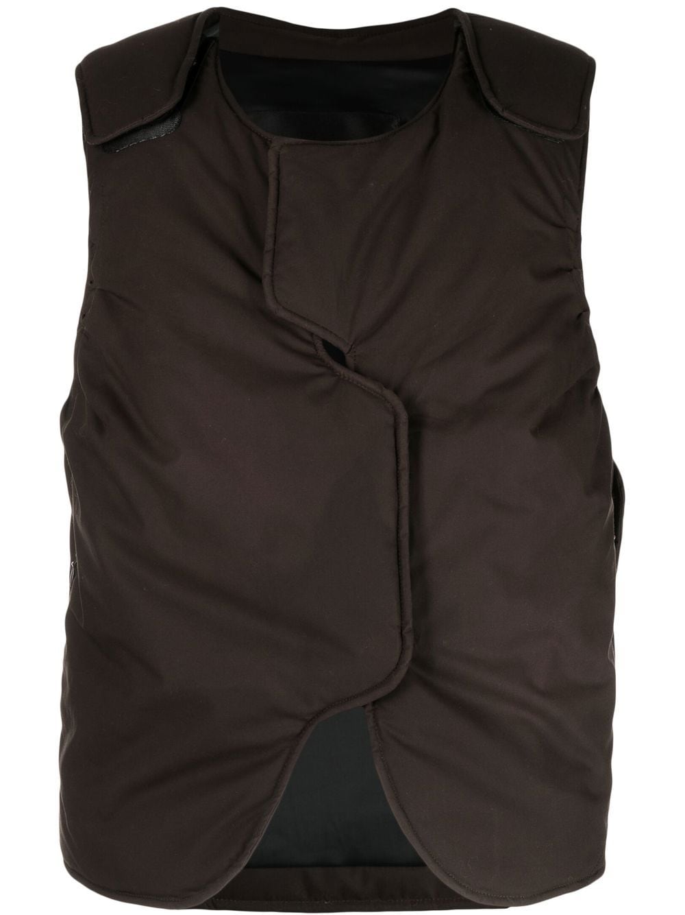 A-COLD-WALL* Form asymmetric gilet - Brown von A-COLD-WALL*