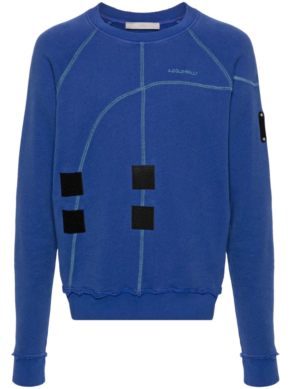 A-COLD-WALL* Intersect seam-detail sweatshirt - Blue von A-COLD-WALL*