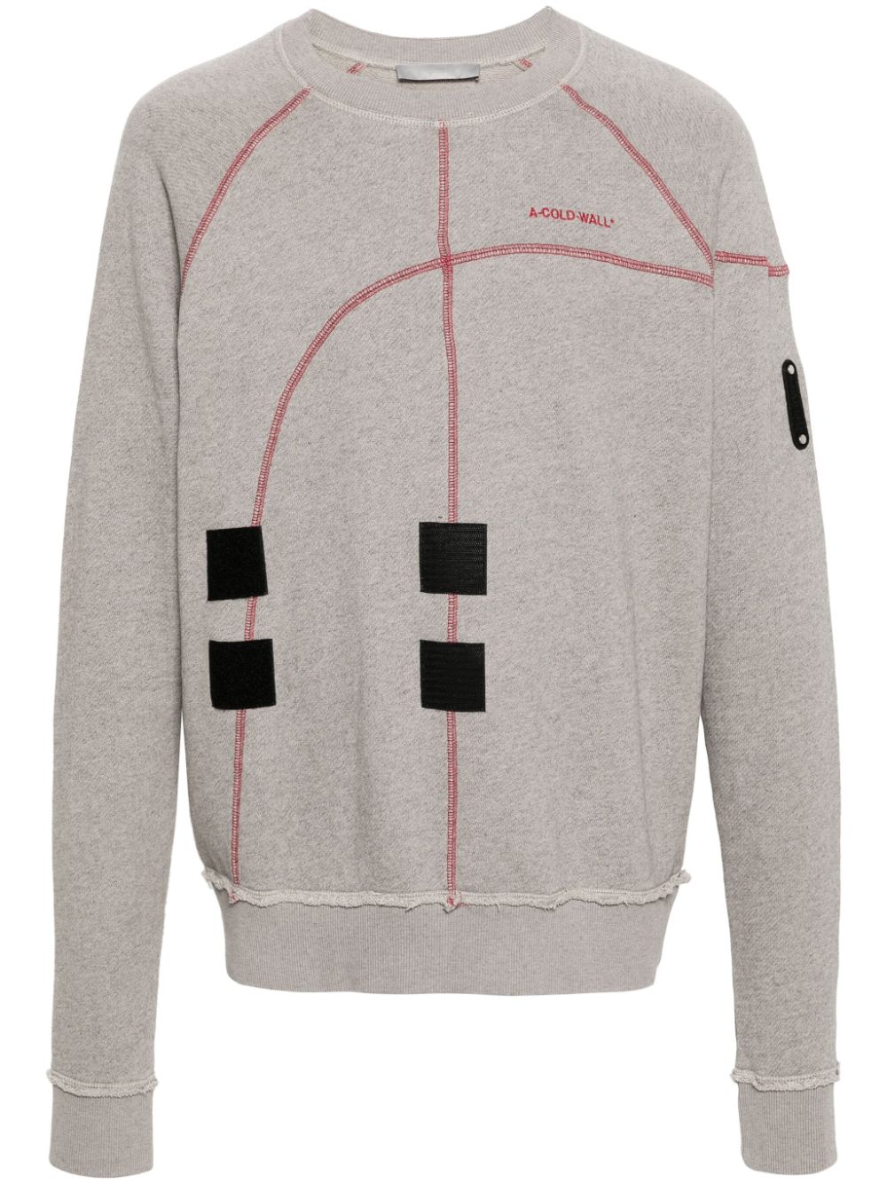 A-COLD-WALL* Intersect seam-detail sweatshirt - Grey von A-COLD-WALL*