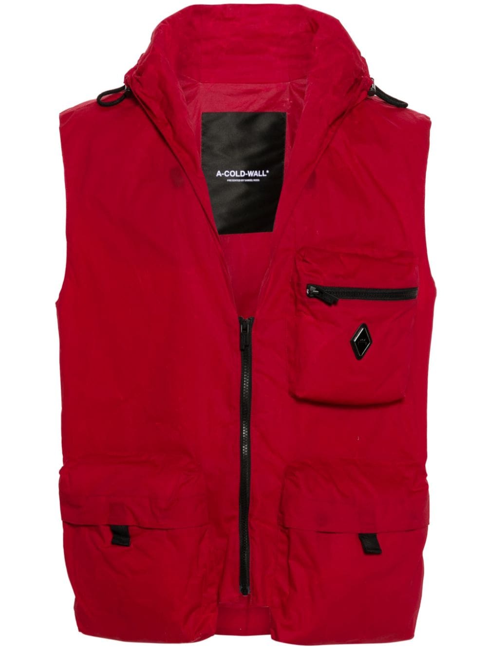A-COLD-WALL* Modular hooded gilet - Red von A-COLD-WALL*