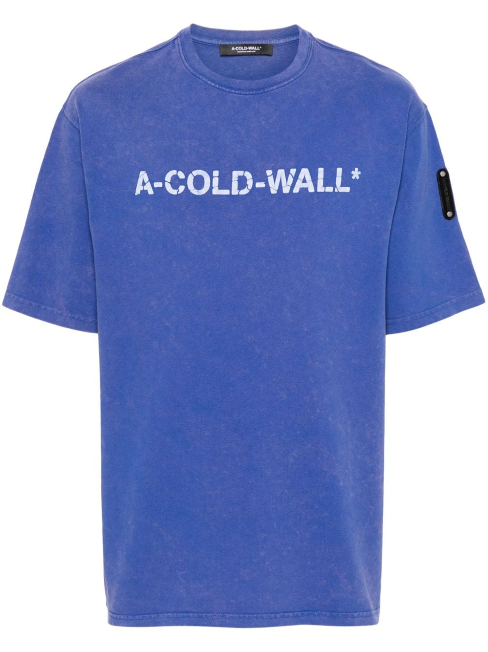 A-COLD-WALL* Overdye Logo cotton T-shirt - Blue von A-COLD-WALL*