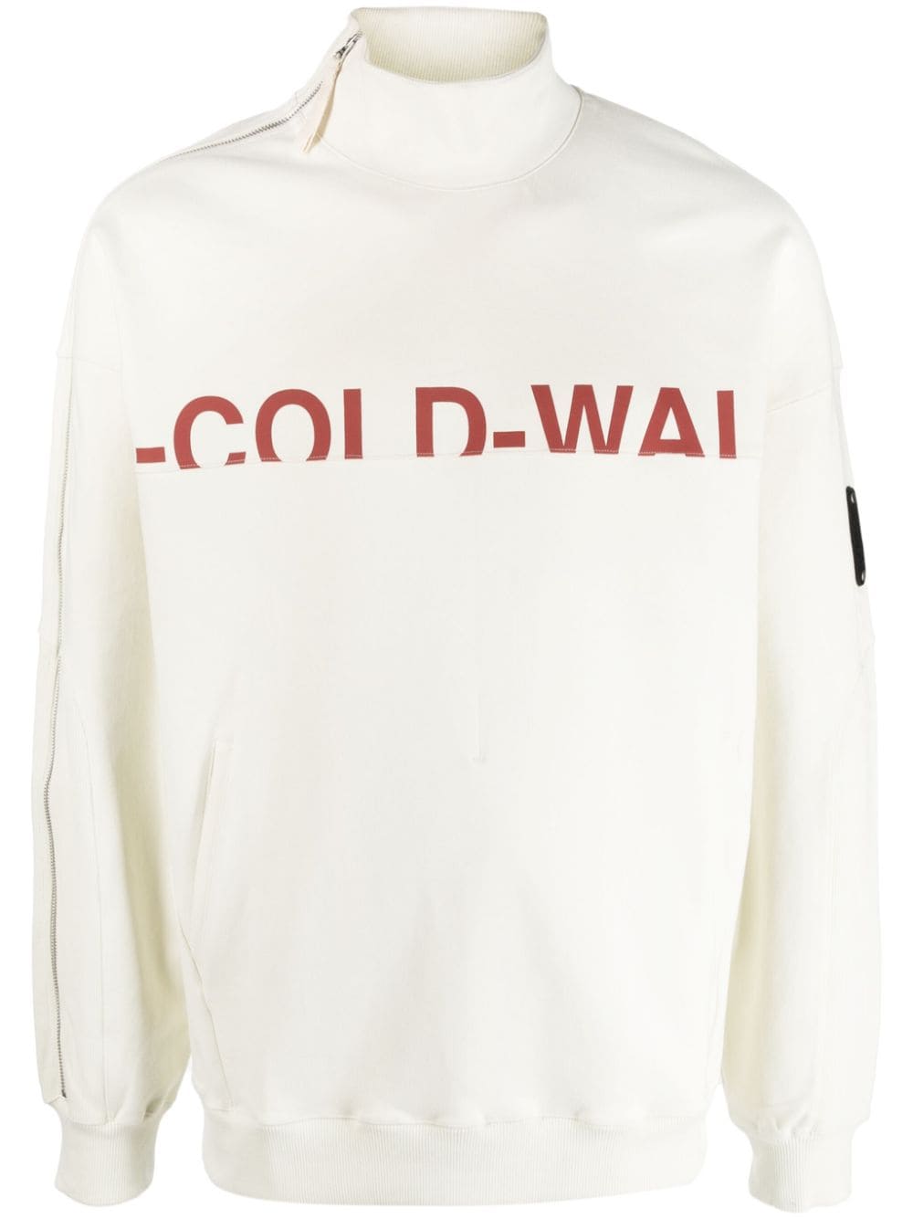 A-COLD-WALL* Overset logo-print cotton sweatshirt - Neutrals von A-COLD-WALL*
