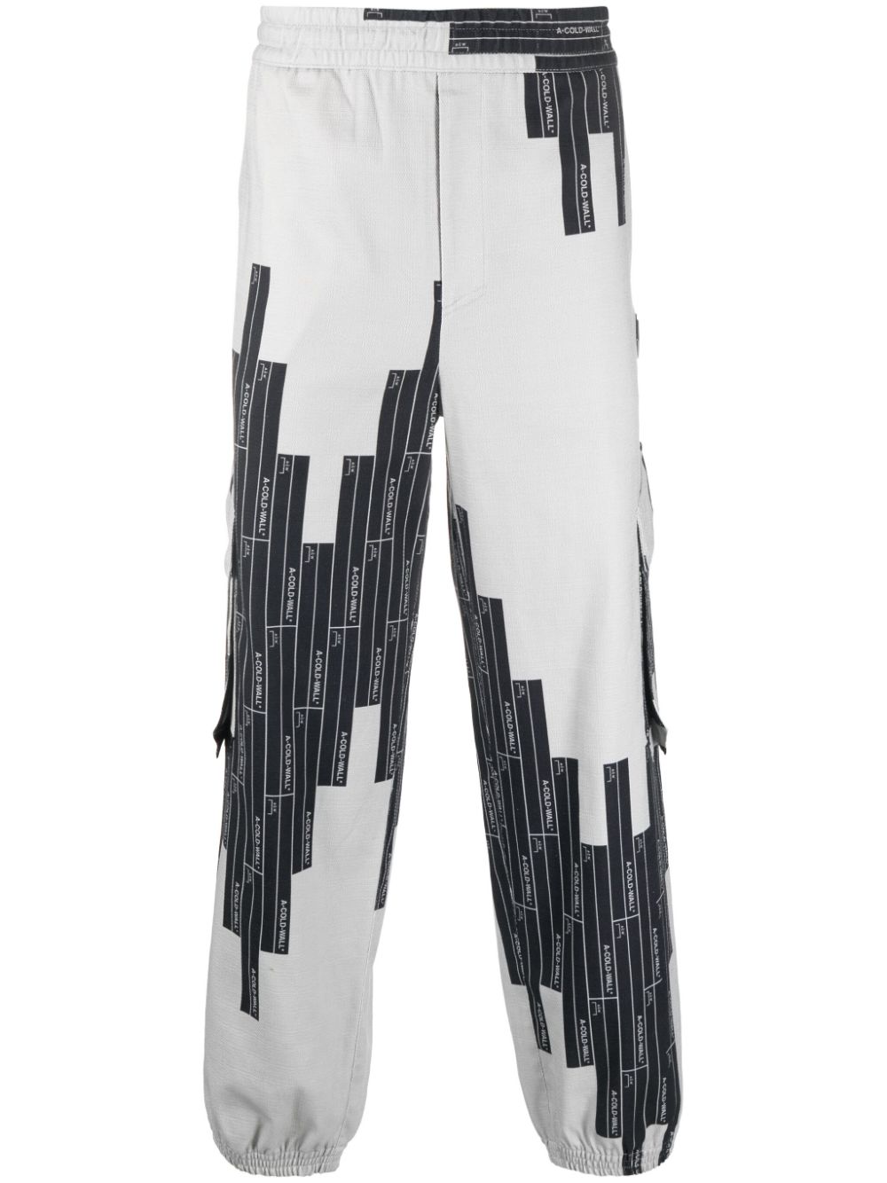 A-COLD-WALL* Vector-monogram tapered trousers - Black von A-COLD-WALL*