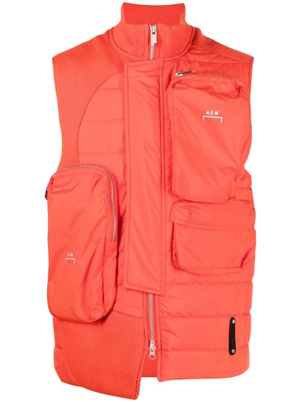 A-COLD-WALL* asymmetric padded gilet - Red von A-COLD-WALL*