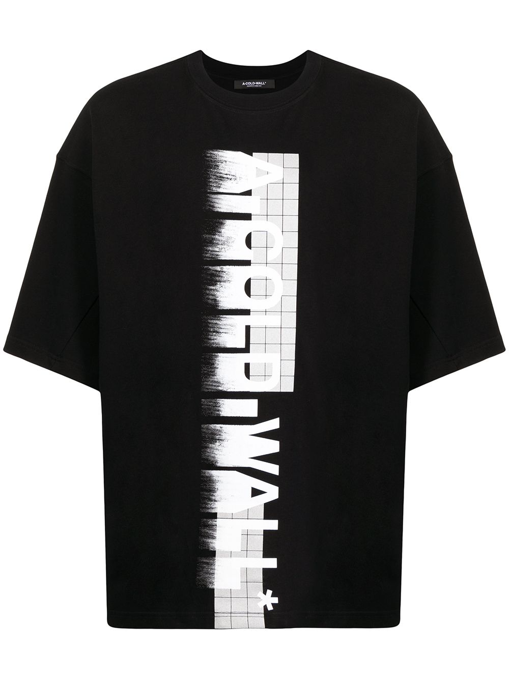 A-COLD-WALL* blurred logo-print T-shirt - Black von A-COLD-WALL*