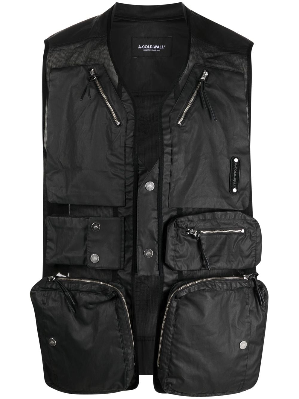 A-COLD-WALL* panelled utility vest - Black von A-COLD-WALL*