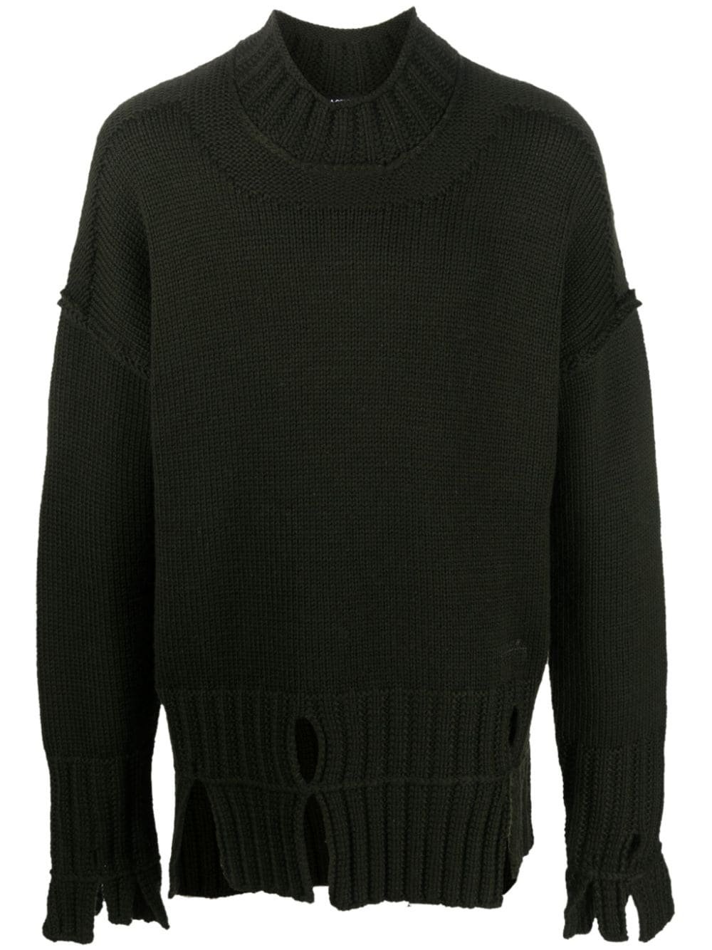 A-COLD-WALL* distressed wool jumper - Green von A-COLD-WALL*