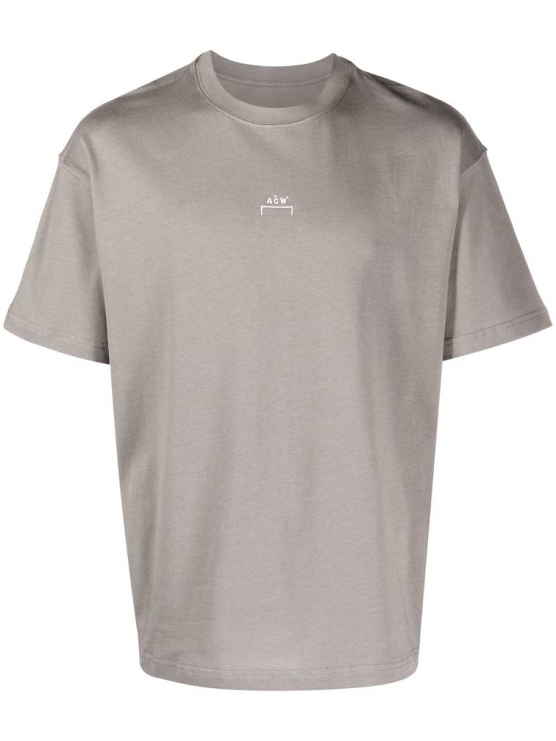 A-COLD-WALL* embroidered logo T-shirt - Grey von A-COLD-WALL*