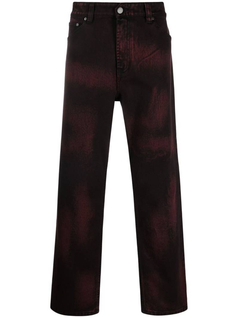 A-COLD-WALL* high-rise straight-leg jeans - Red von A-COLD-WALL*