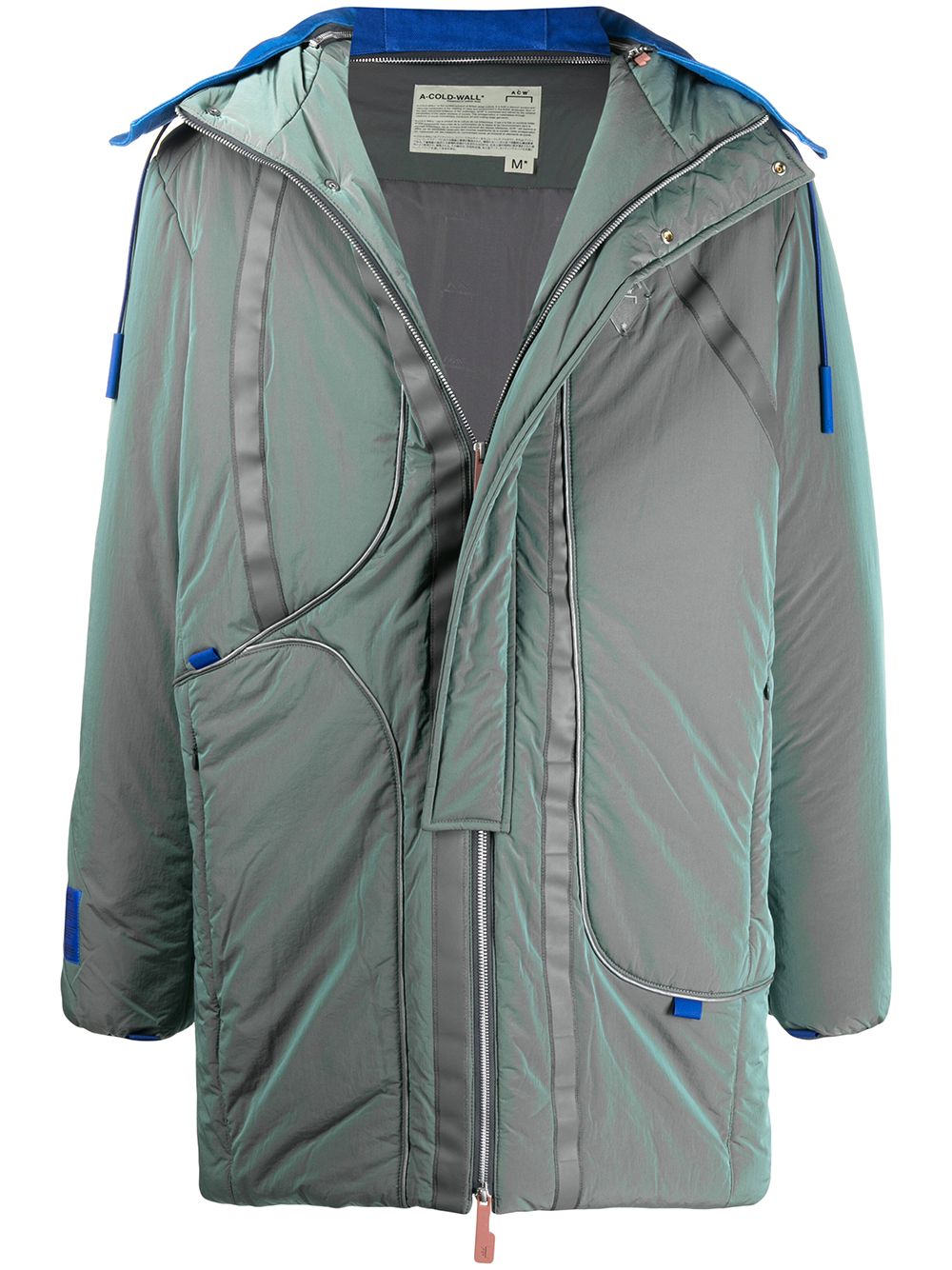 A-COLD-WALL* iridescent padded coat - Green von A-COLD-WALL*